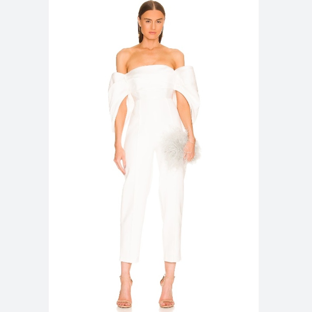 Solace London White Kasey Jumpsuit